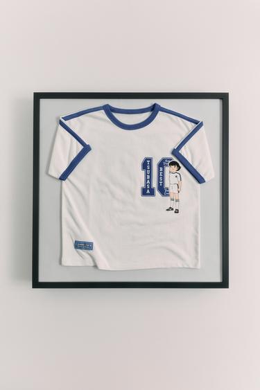 CAMISETA BANDAS LATERALES OLIVER Y BENJI © CAMPEONES - Blanco de Zara