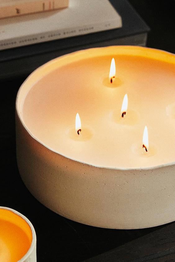 BOUGIE DÉCORATIVE CÉRAMIQUE - Blanc de Zara - Image 7