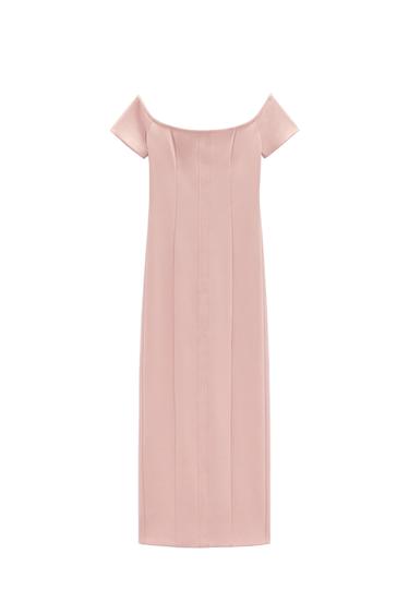 TOP STITCHED DRESS