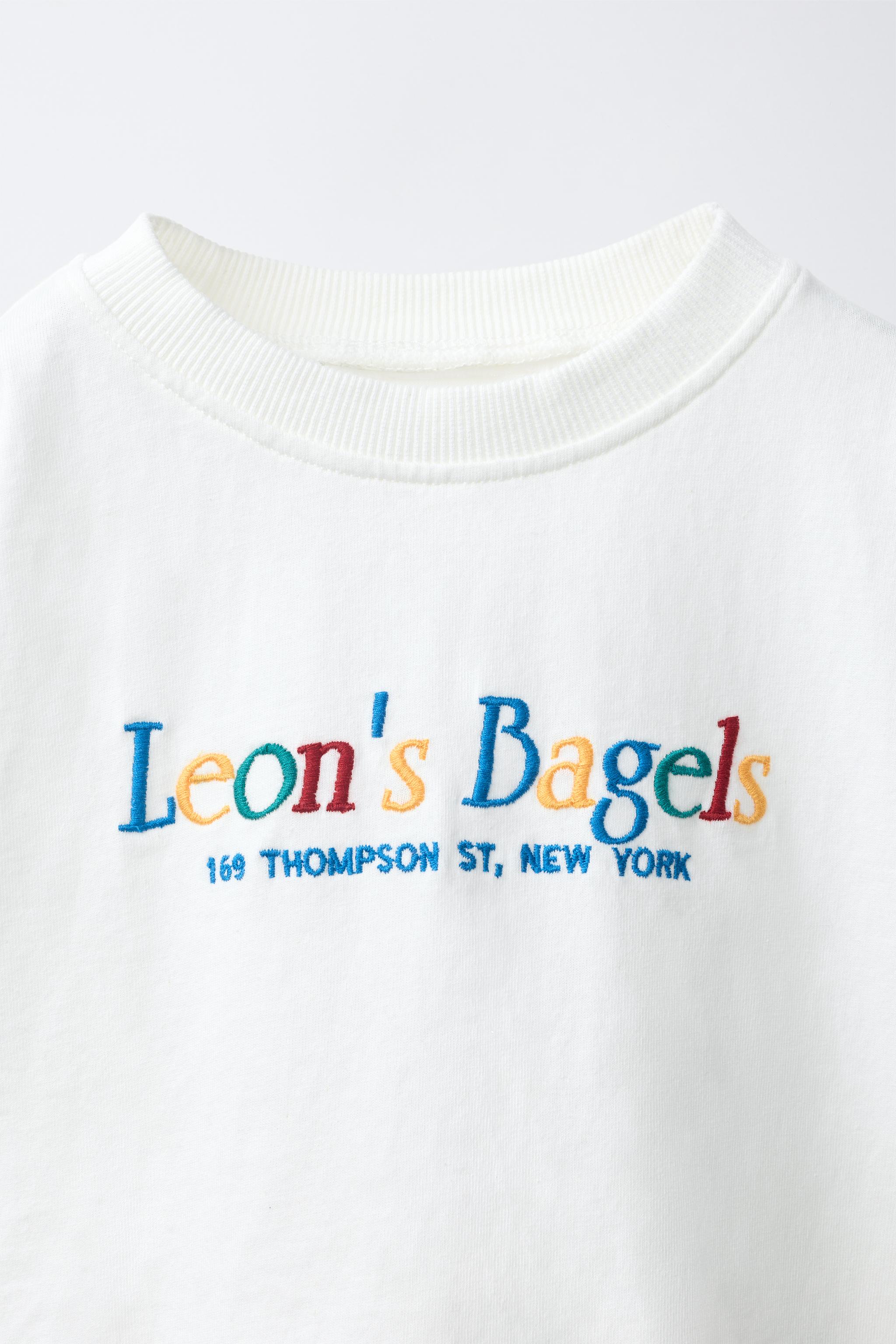 LEON'S BAGELS ® EMBROIDERED T-SHIRT