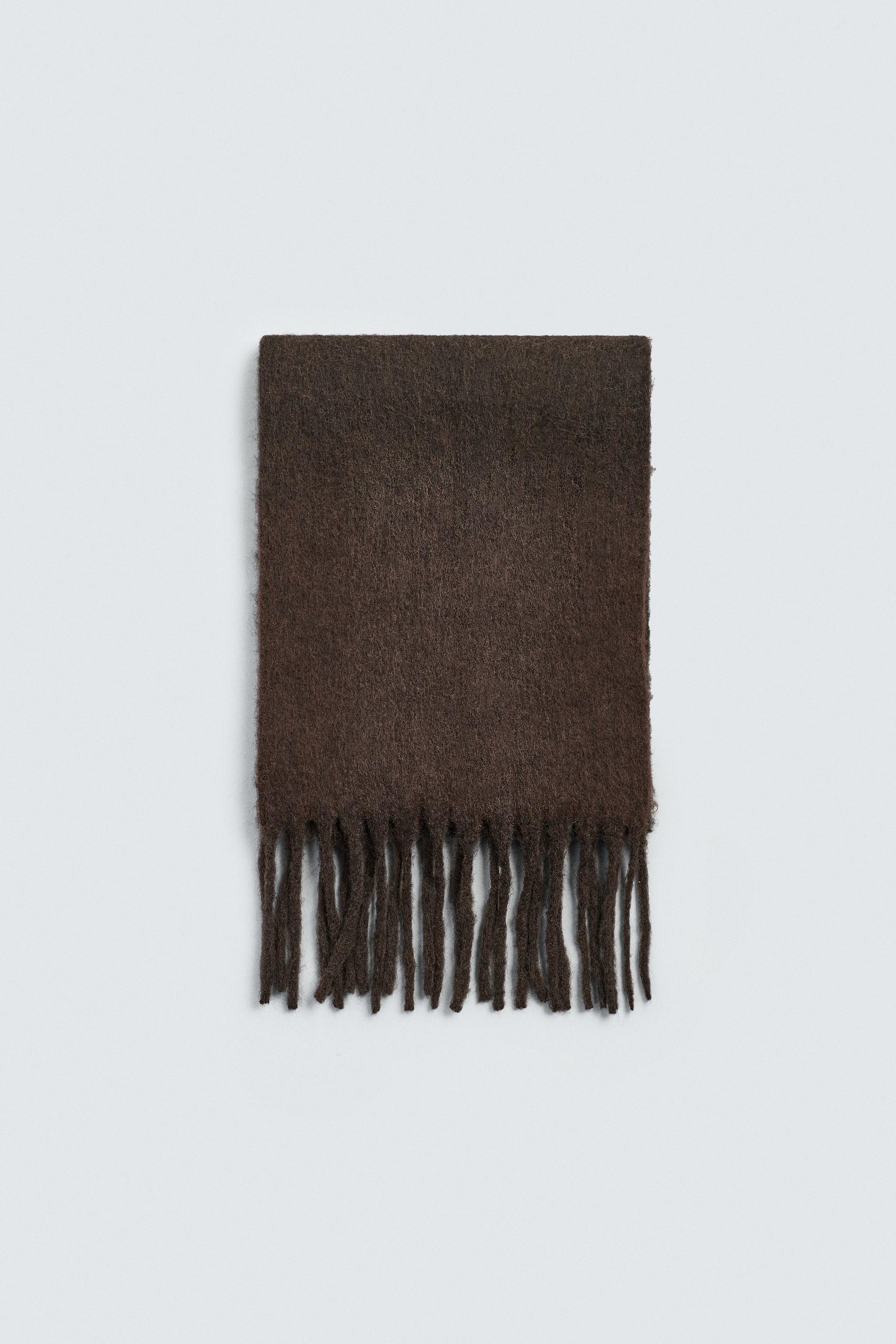 BRUSHED FRINGE SCARF