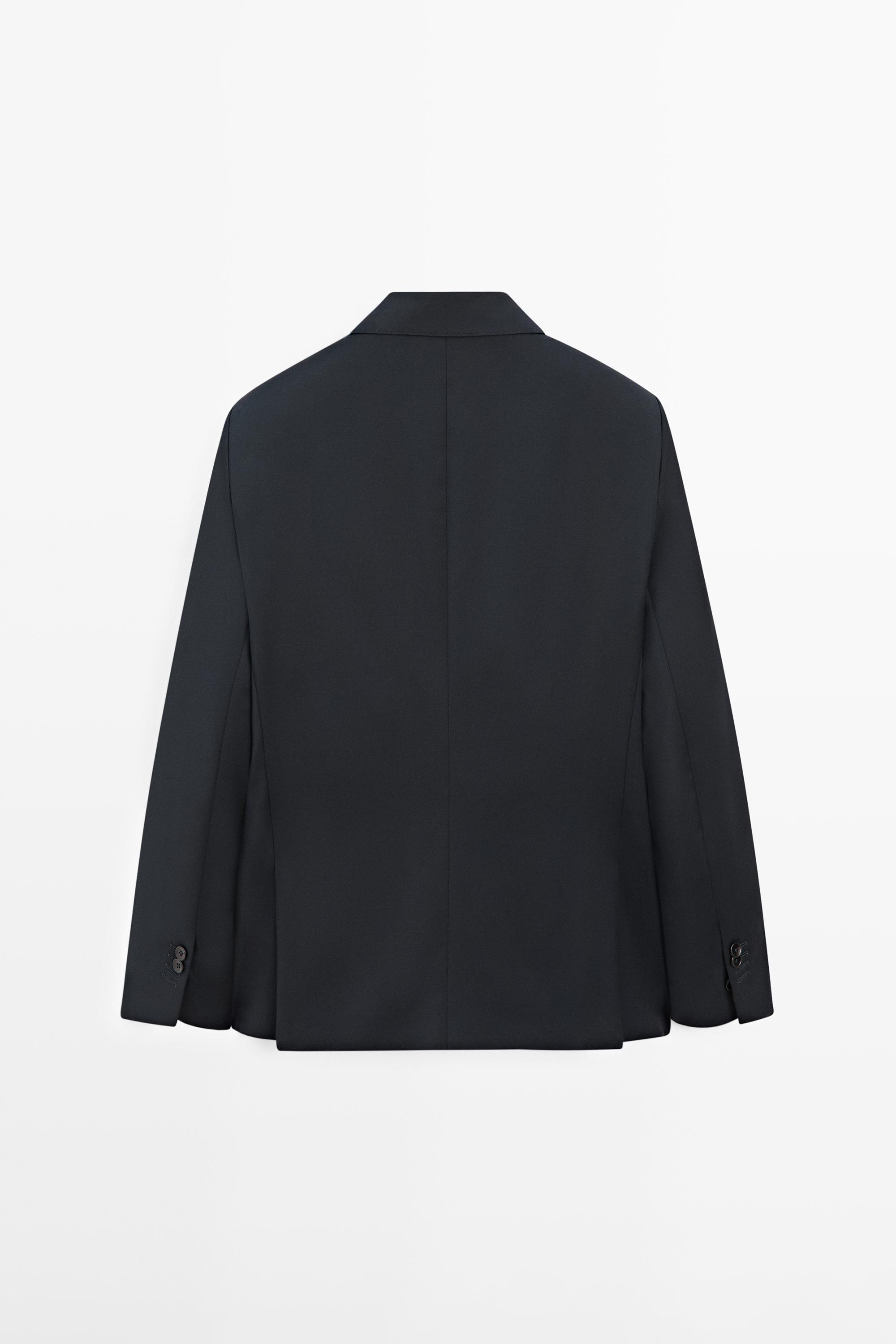100% virgin wool suit blazer