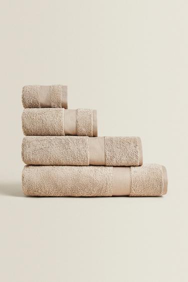 TOALHA DE BANHO DE ALGODÃO PREMIUM (600 GXM²) - Bege-escuro da Zara