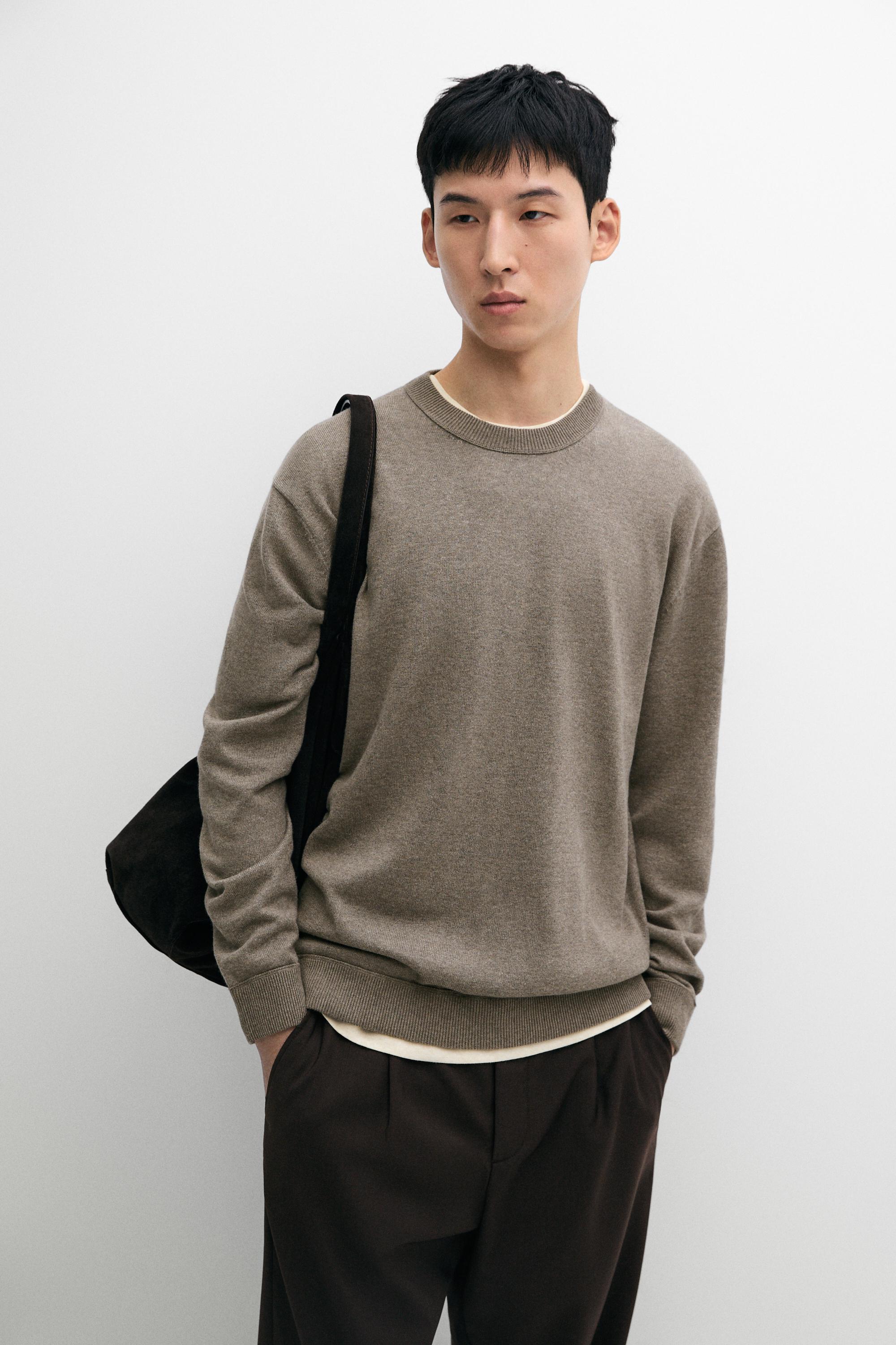 Pull en maille coton mélangé