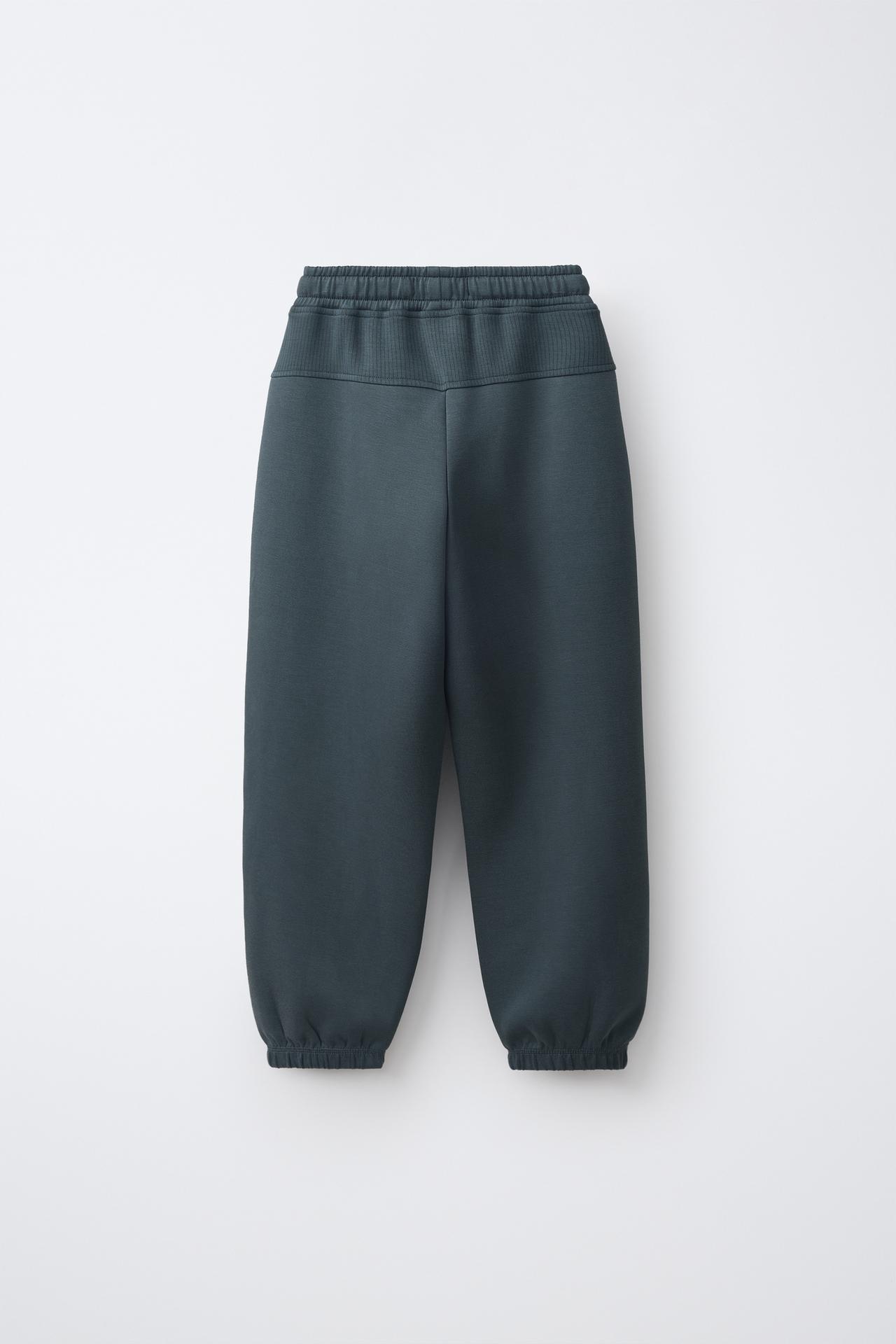 SPORTY JOGGER PANTS — Dark green