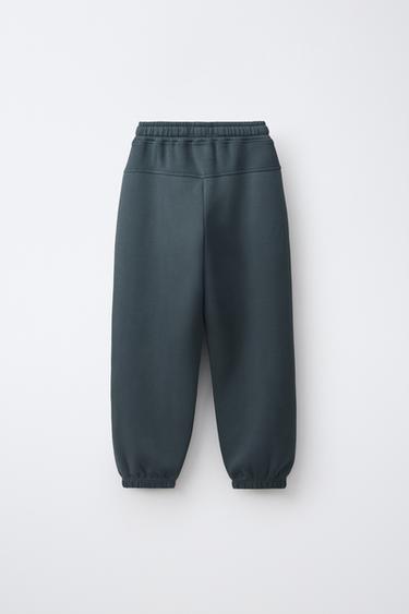 SPORTY JOGGER PANTS — Dark green 2