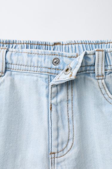 JEAN BAGGY CHEVRON - Bleu clair de Zara - Image 2