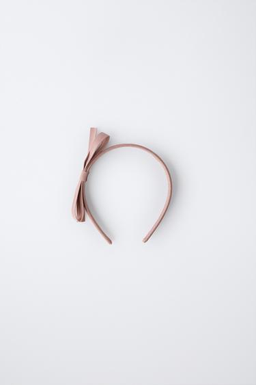 طوق رفيع للشعر بفيونكة - وردي الخاص بـ Zara
