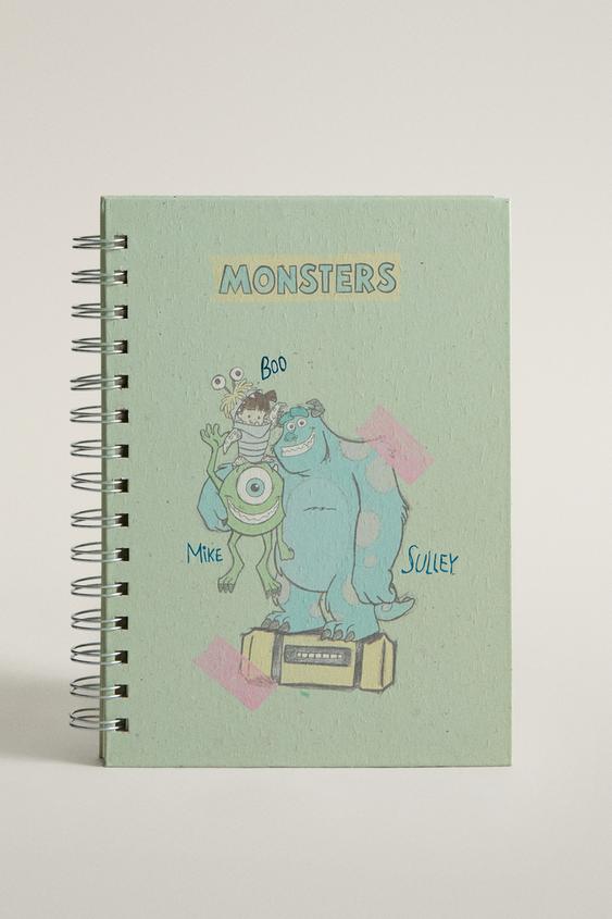 키즈 A5 노트 MONSTERS, INC. ©DISNEY/PIXAR - Zara의 초록 - 이미지 0