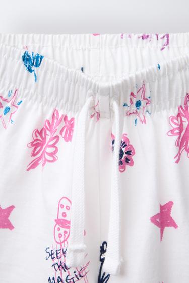ENSEMBLE T-SHIRT COURT ET BERMUDA IMPRIMÉ - Rose de Zara - Image 6