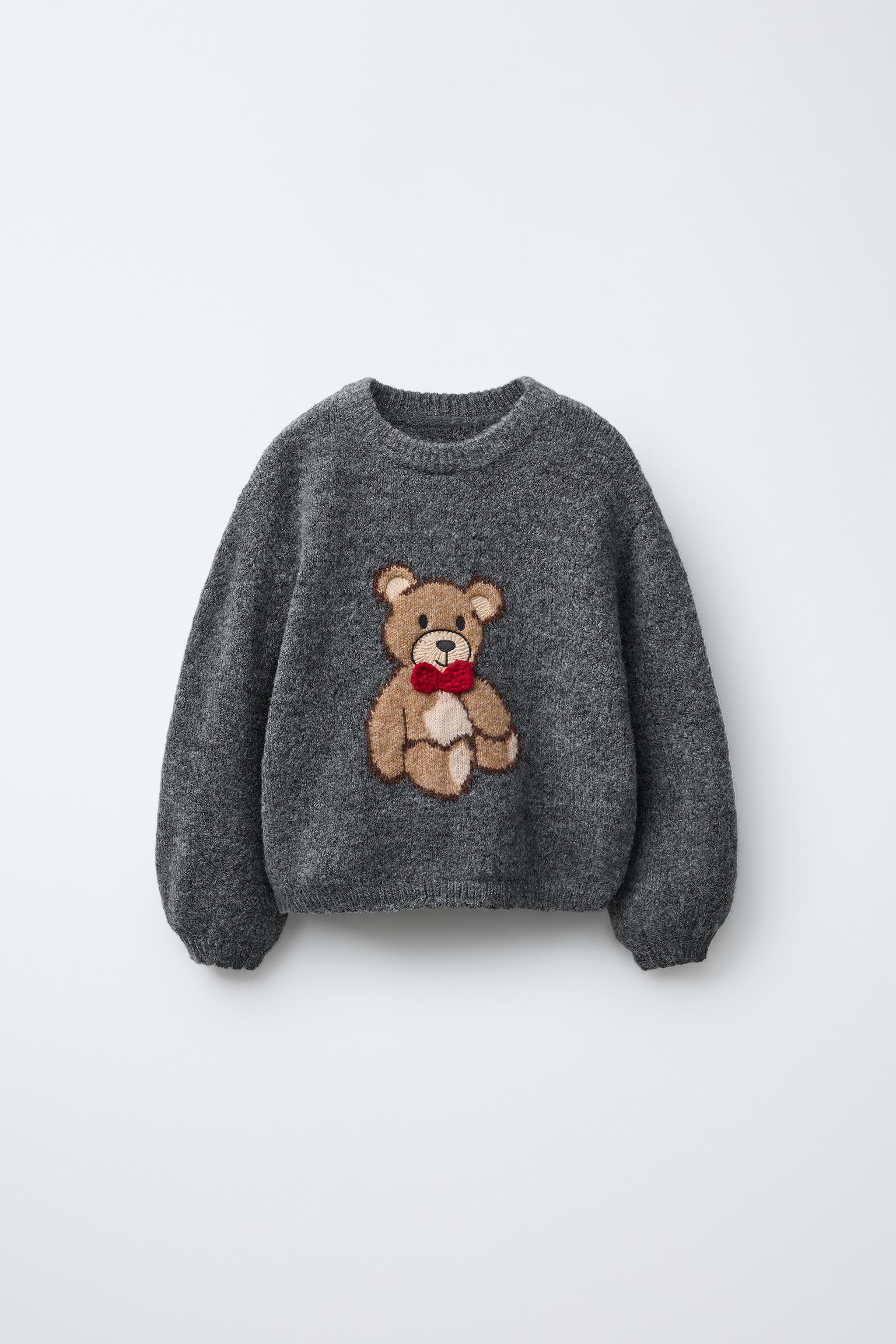 BEAR KNIT SWEATER - Gray marl | ZARA United States