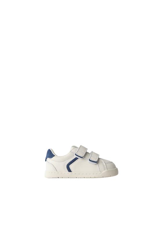 Zara BAREFOOT LEATHER SNEAKERS - Multi-color - Image 0