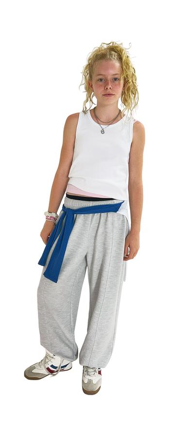 PANTALON DE JOGGING WAFFLE GYM - Gris chiné de Zara