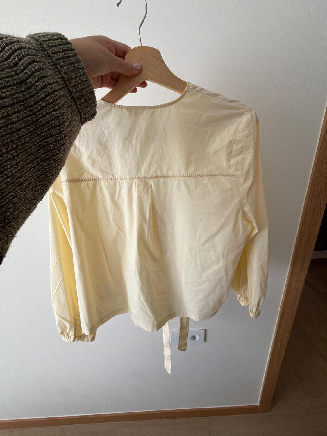 POPLIN BLOUSE WITH TIES - Image 2
