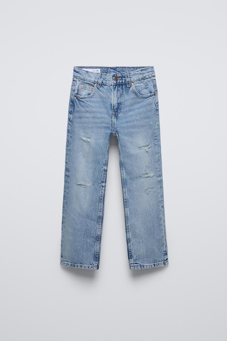 Denim Zara Vaqueros Rotos Zara TRF MID-RISE RIPPED BOYFRIEND JEANS