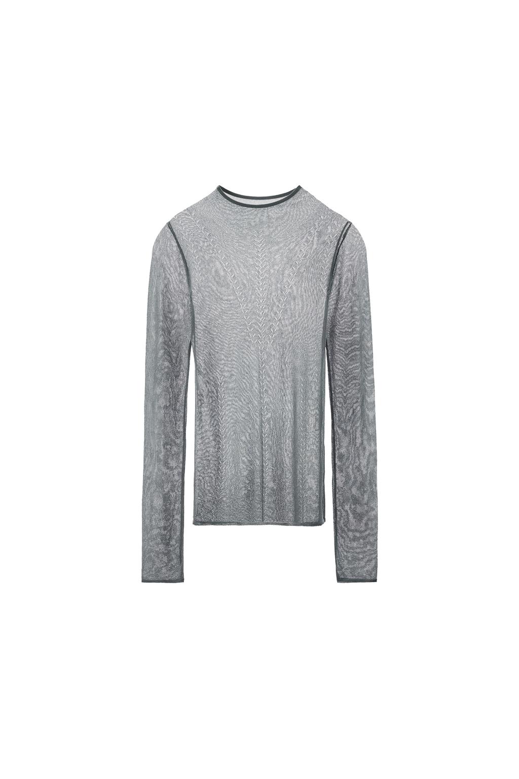 VISCOSE BLEND EYELET TOP - image 3