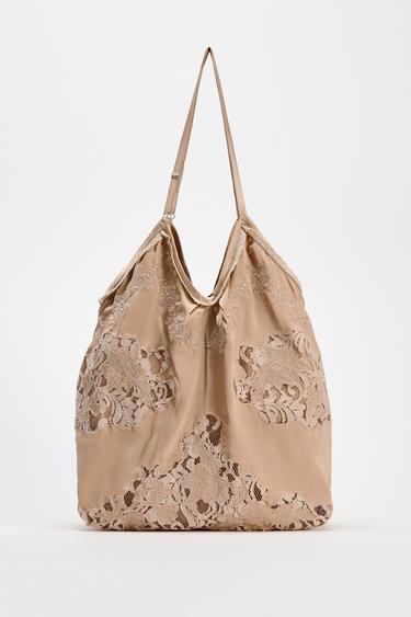 SATNOV KABELKA SHOPPER - Rov od Zara