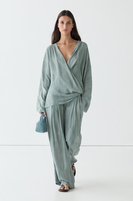Kimono with tie detail from Zara - $180