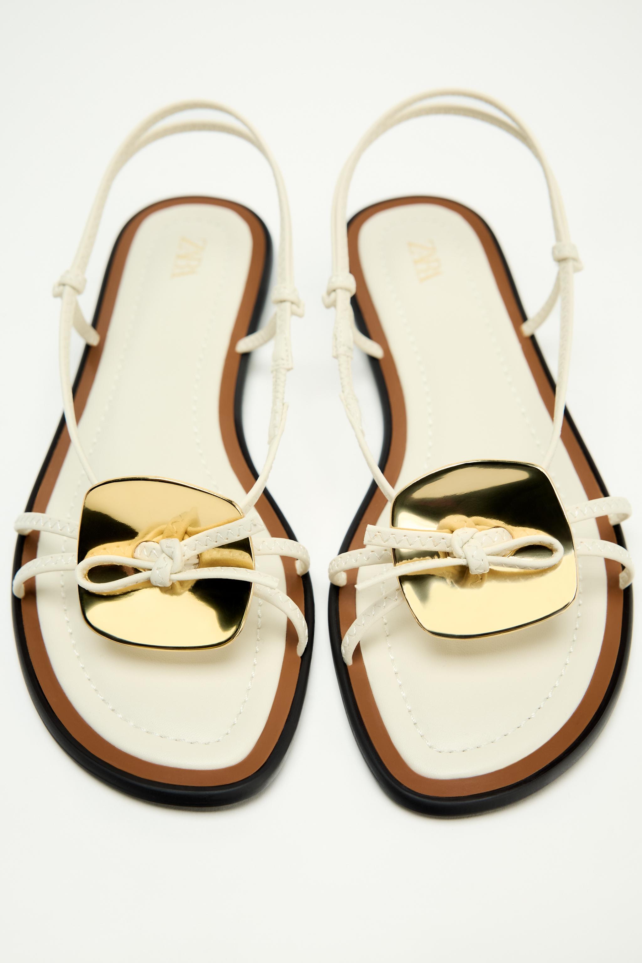 Dames witte sandalen Nieuwe Collectie Online ZARA Belgie