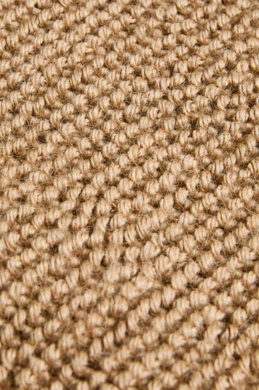PLAIN JUTE DOORMAT - Light beige by Zara - Image 4