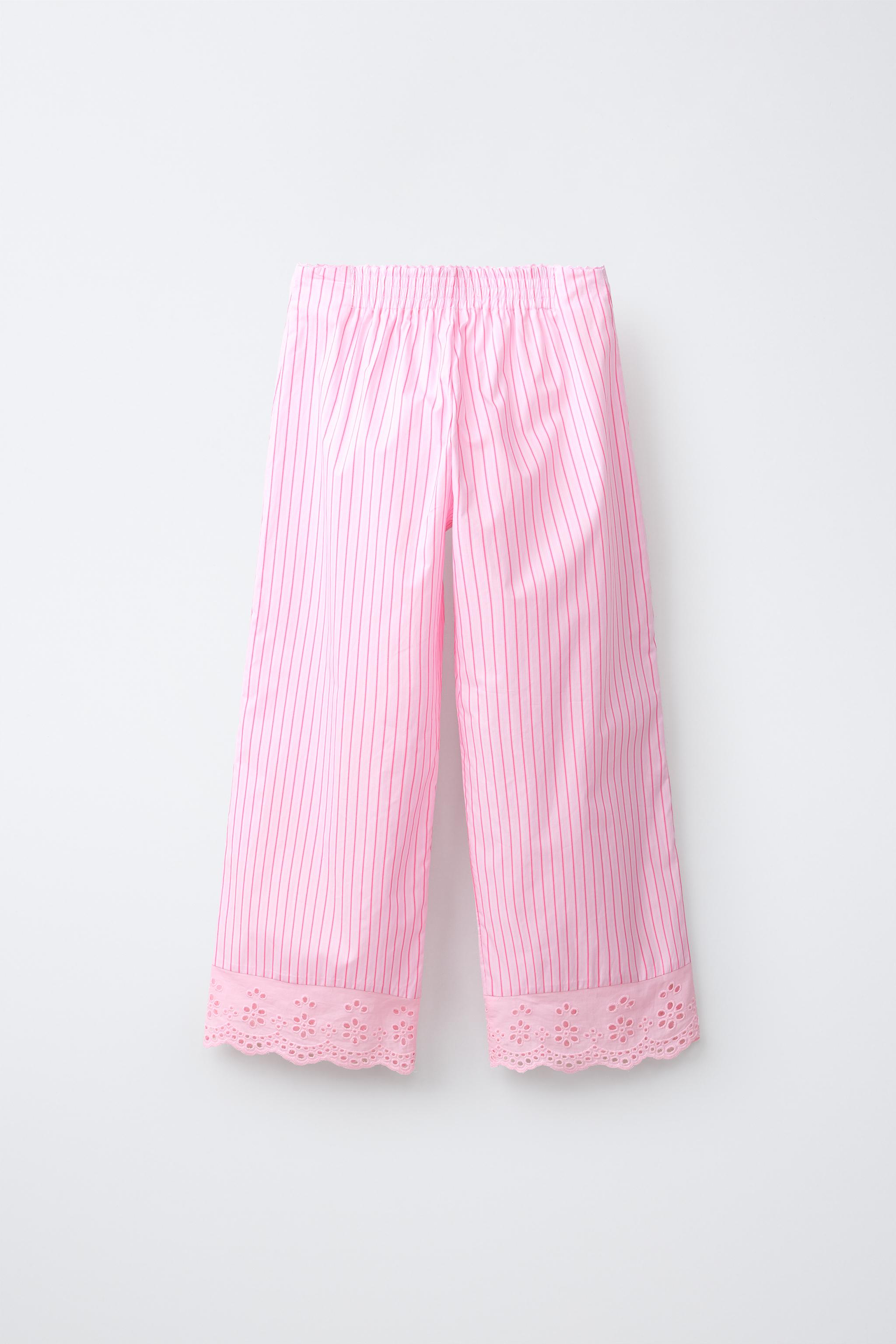 SCHIFFLY STRIPED PANTS - Pink | ZARA Canada