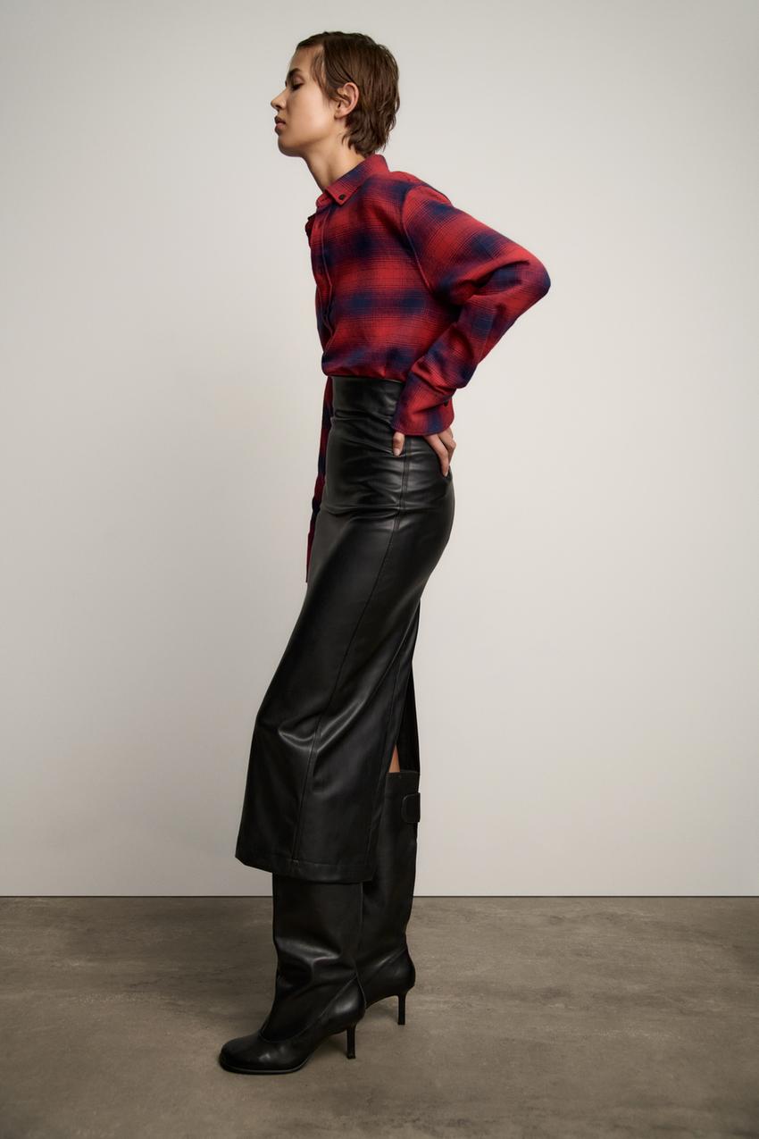 Leather Skirt Elegance