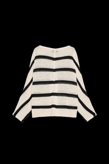 GESTREIFTER STRICKPULLOVER - Gestreift von Zara