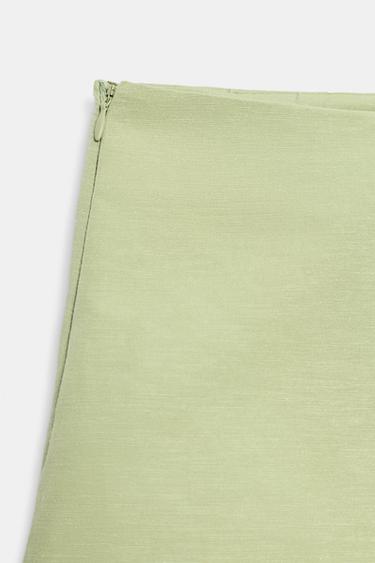 JUPE-PANTALON AVEC NŒUD - Vert moyen de Zara - Image 7