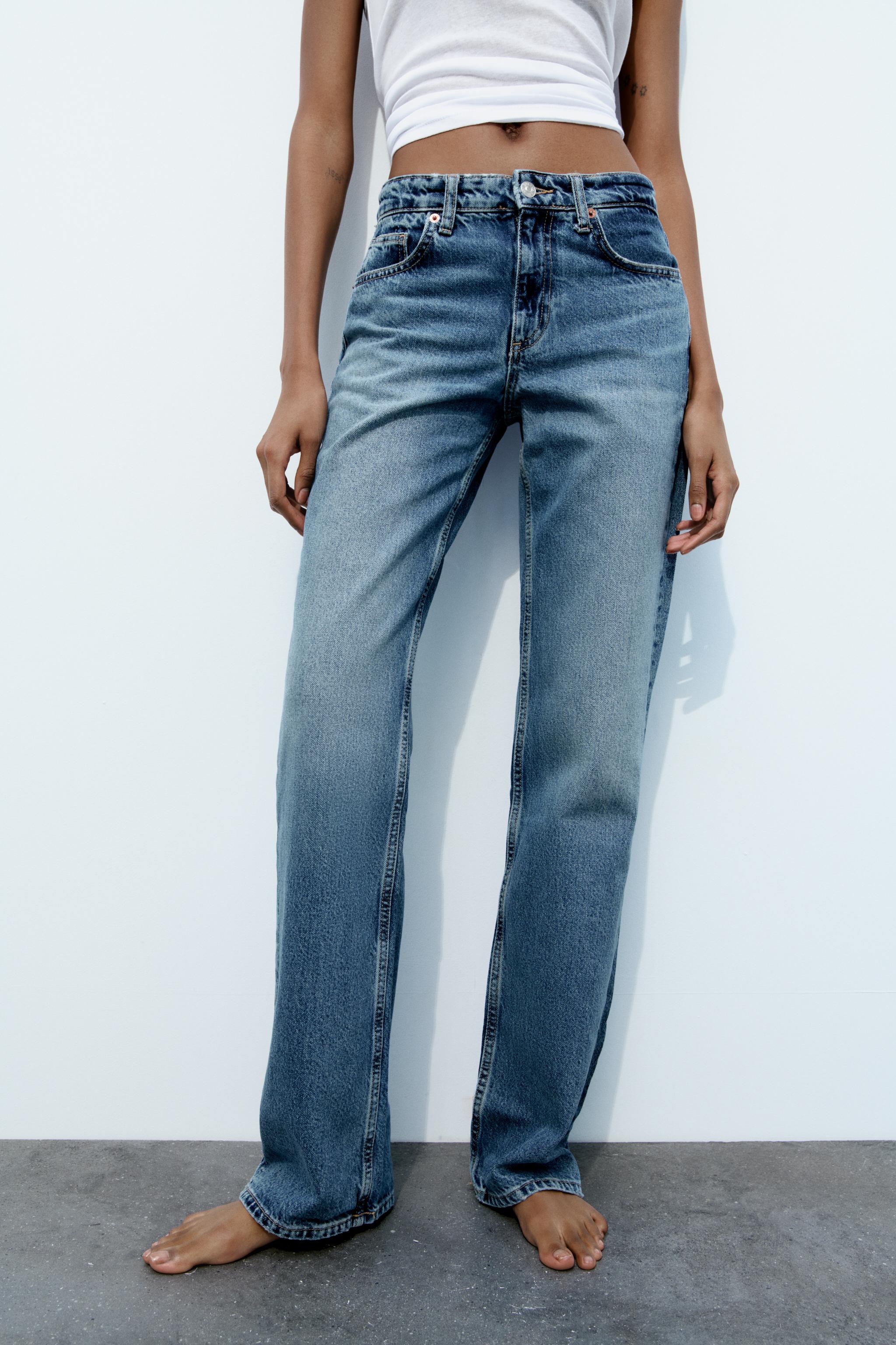 FULL LENGTH TRF MID-RISE WIDE LEG JEANS