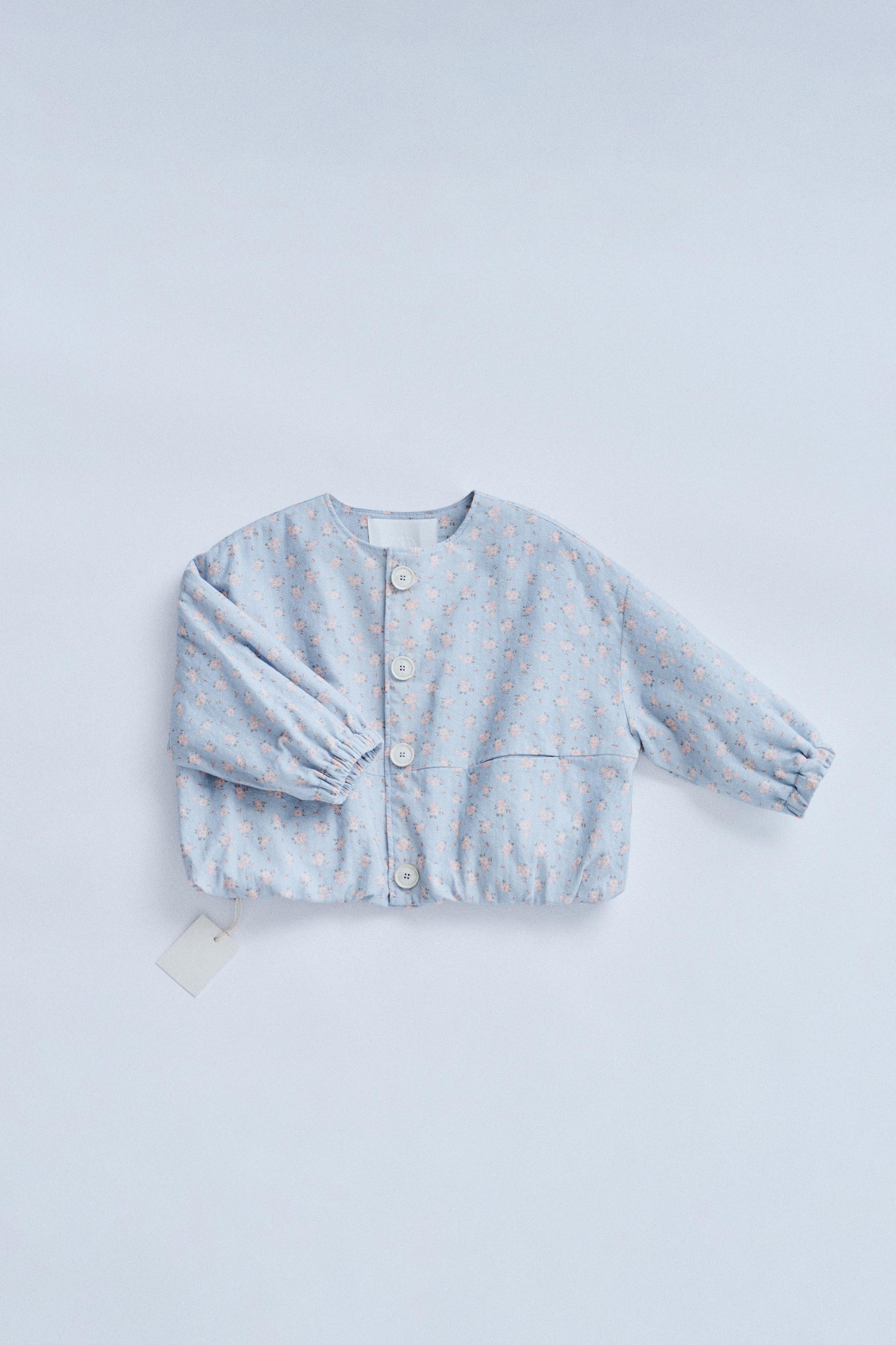 Y ZARA ザラ BASIC ベーシック 刺繍花柄 ツイード ジャケット