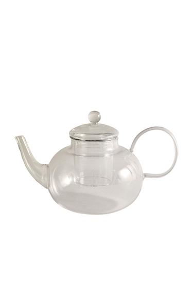 إبريق شاي من زجاج البورسليكات بمصفاة - فضي الخاص بـ Zara