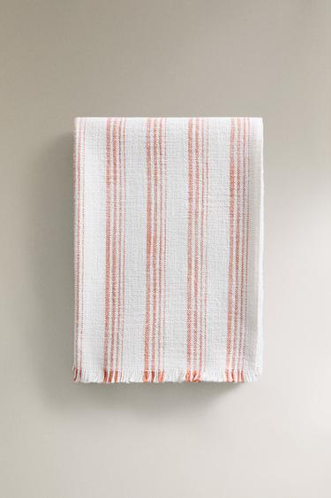 PLAID COTON RAYURES - Écru de Zara - Image 4