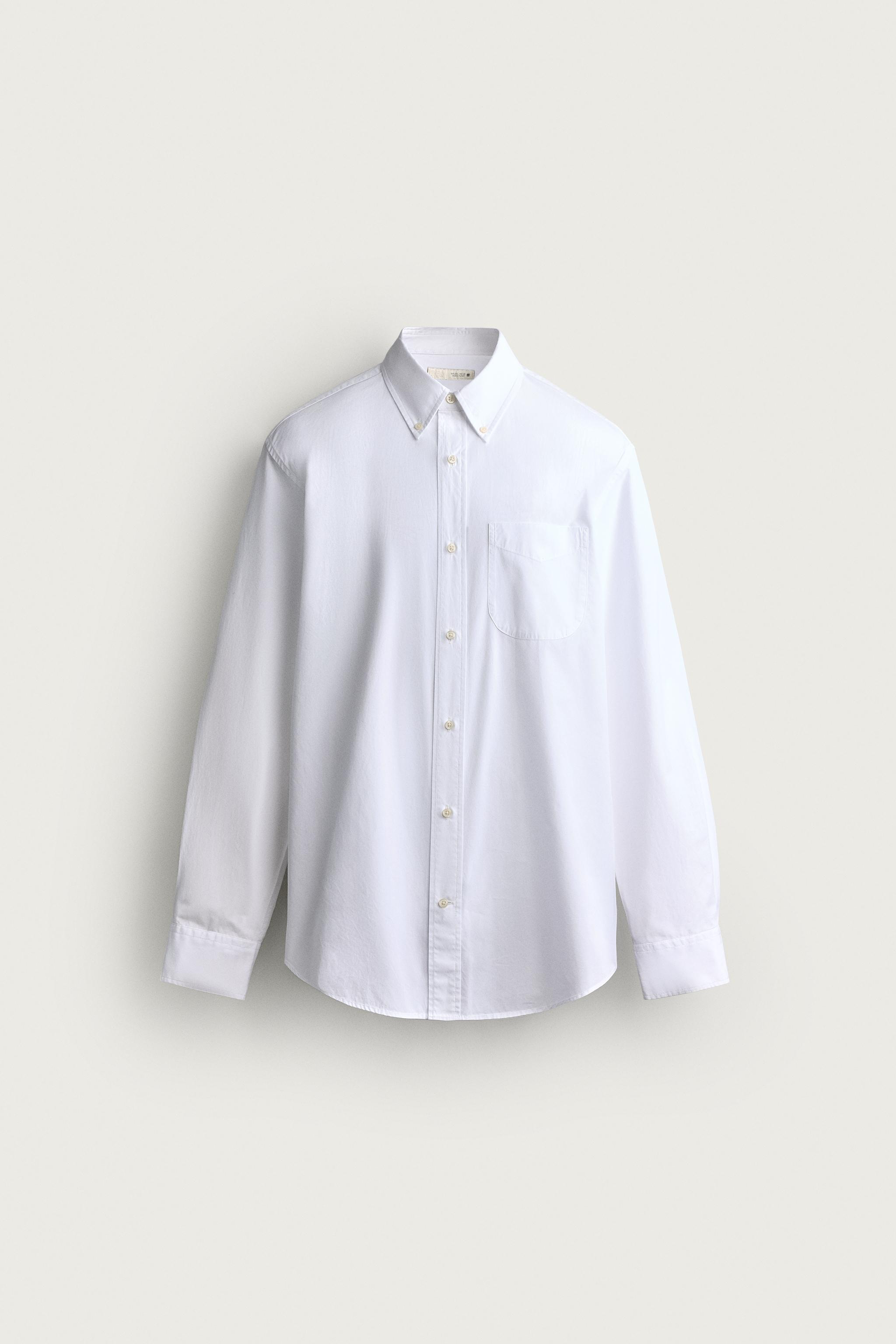 COTTON REGULAR FIT SHIRT — White