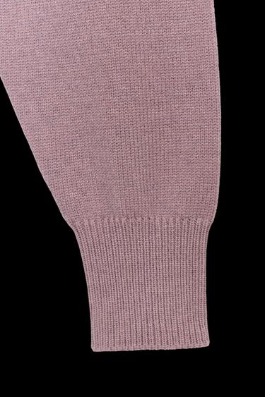 PLAIN KNIT CROP JUMPER - Lilac by Zara
