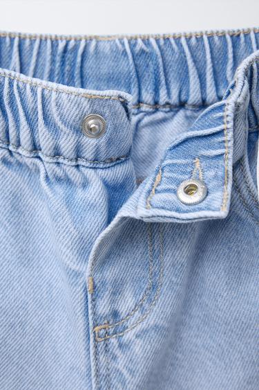 CULOTTE JEANS WITH RUFFLED HEMS - Light blue by Zara - Image 2