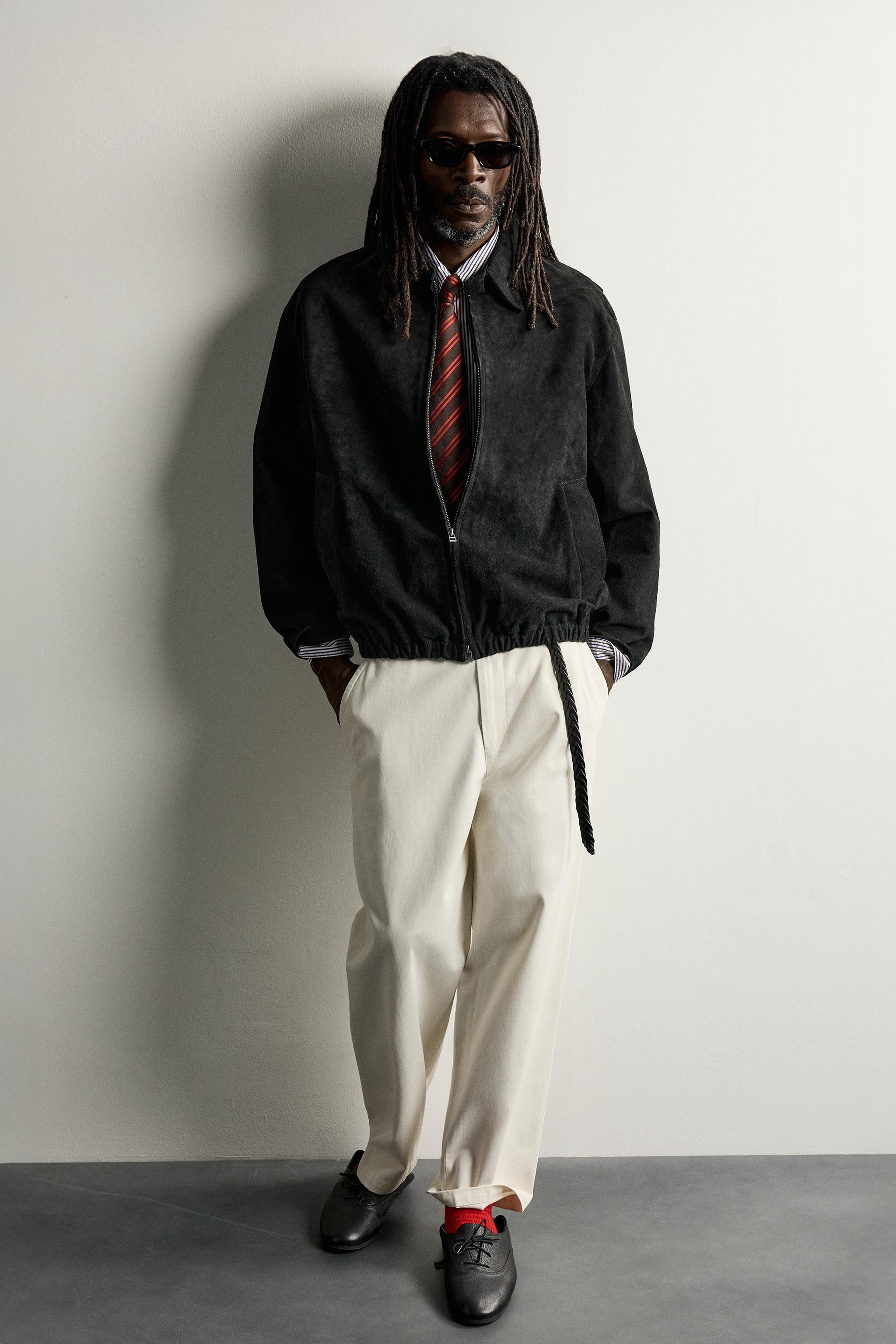 AARON LEVINE X ZARA SUEDE LEATHER JACKET