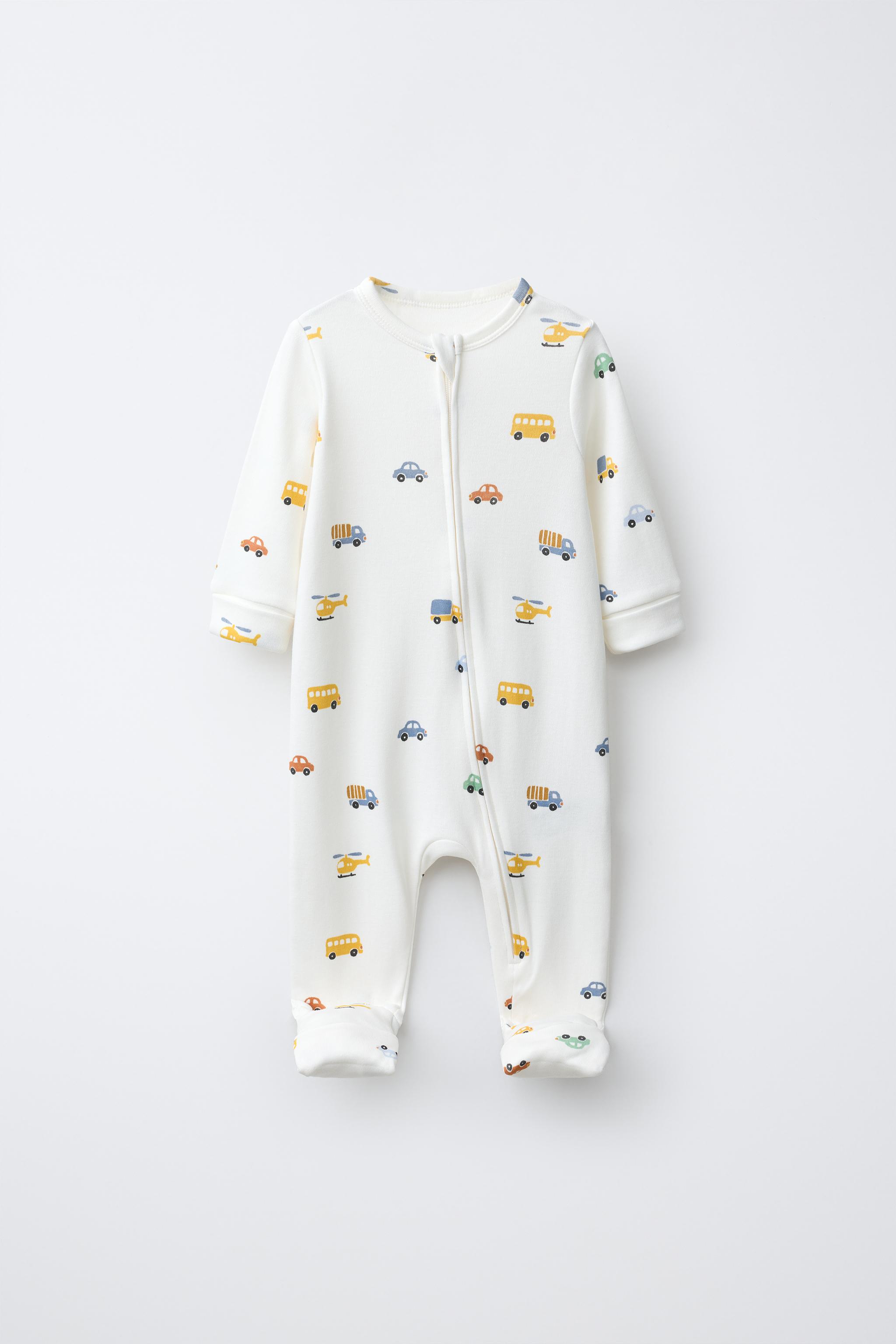 TWO-PACK OF CONVERTIBLE FOOTED CAR SLEEPSUITS — Blue