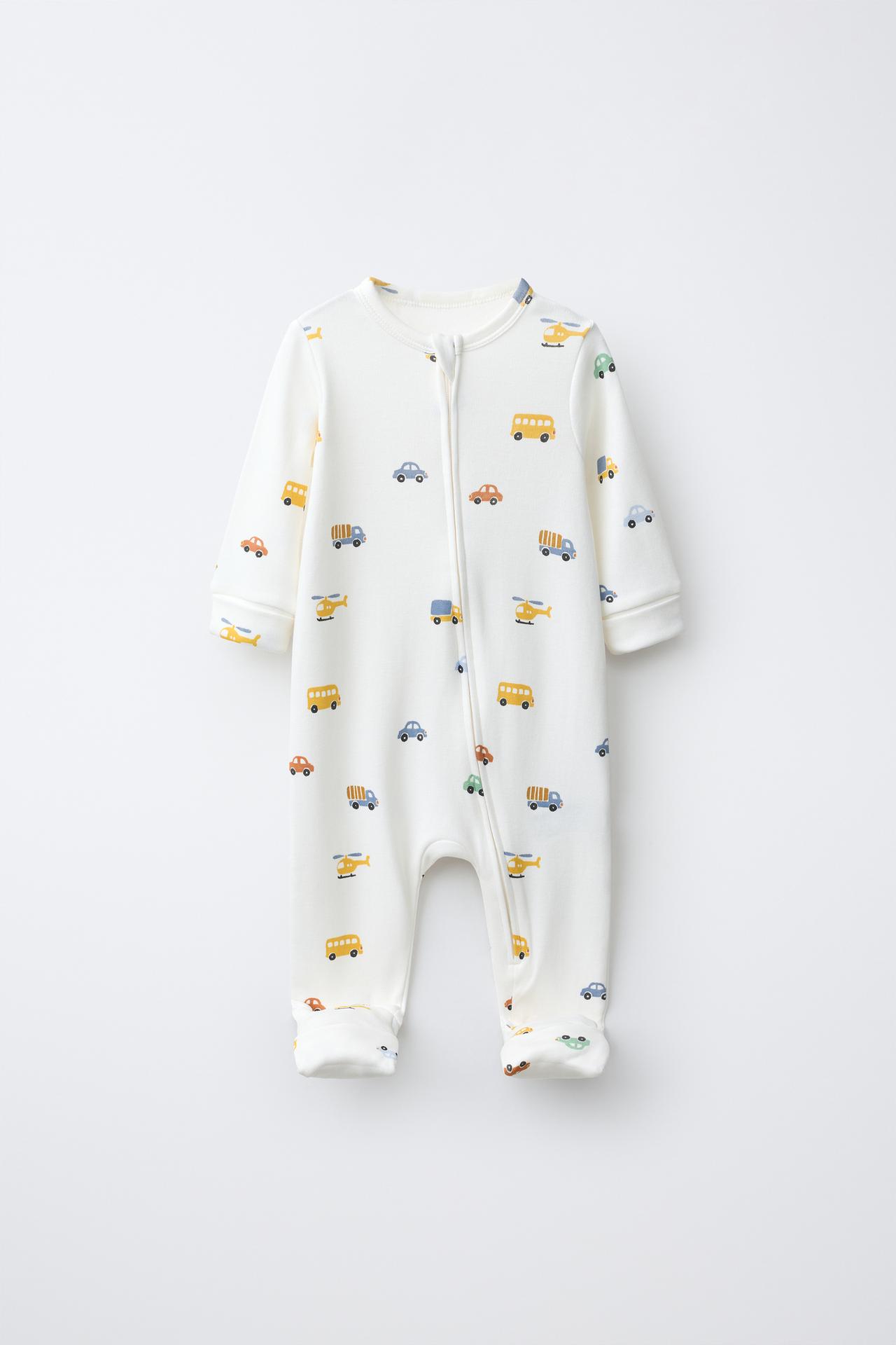 TWO-PACK OF CONVERTIBLE FOOTED CAR SLEEPSUITS — Blue