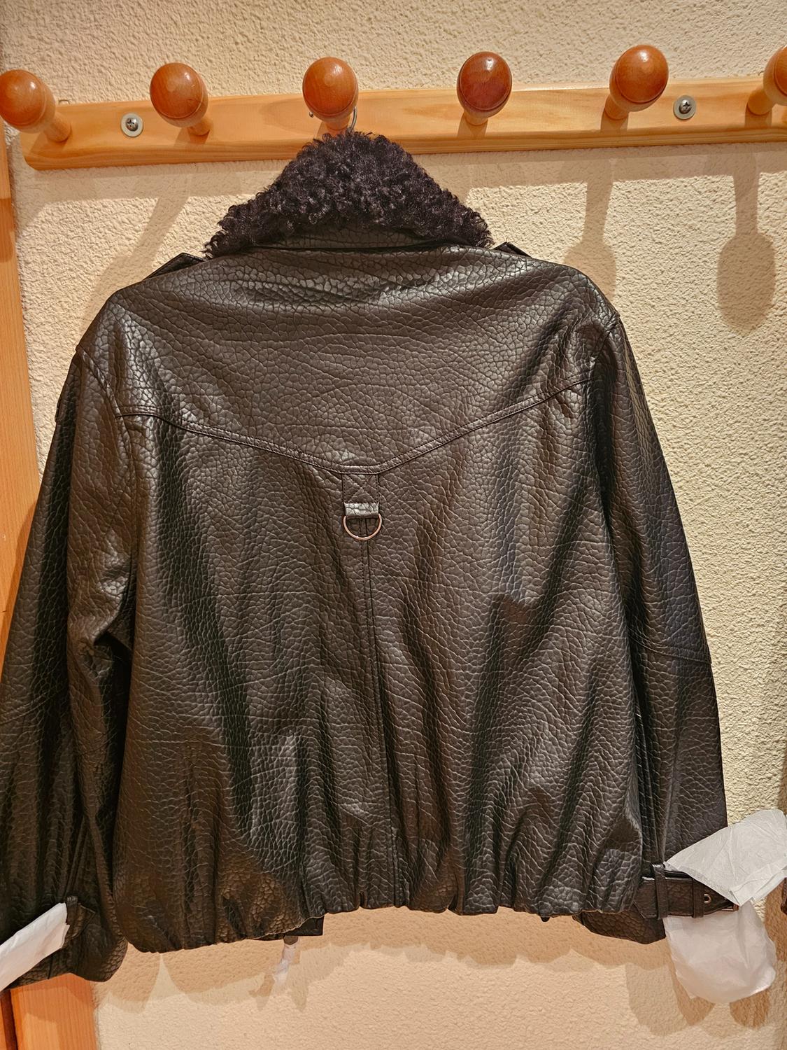 ΜΠΟΥΦΑΝ BOMBER ΜΕ ΥΦΗ ΔΕΡΜΑΤΟΣ ZW COLLECTION - Image 2