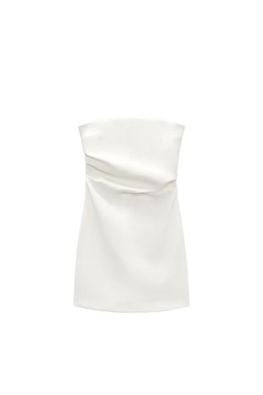 SHORT STRAPLESS DRESS