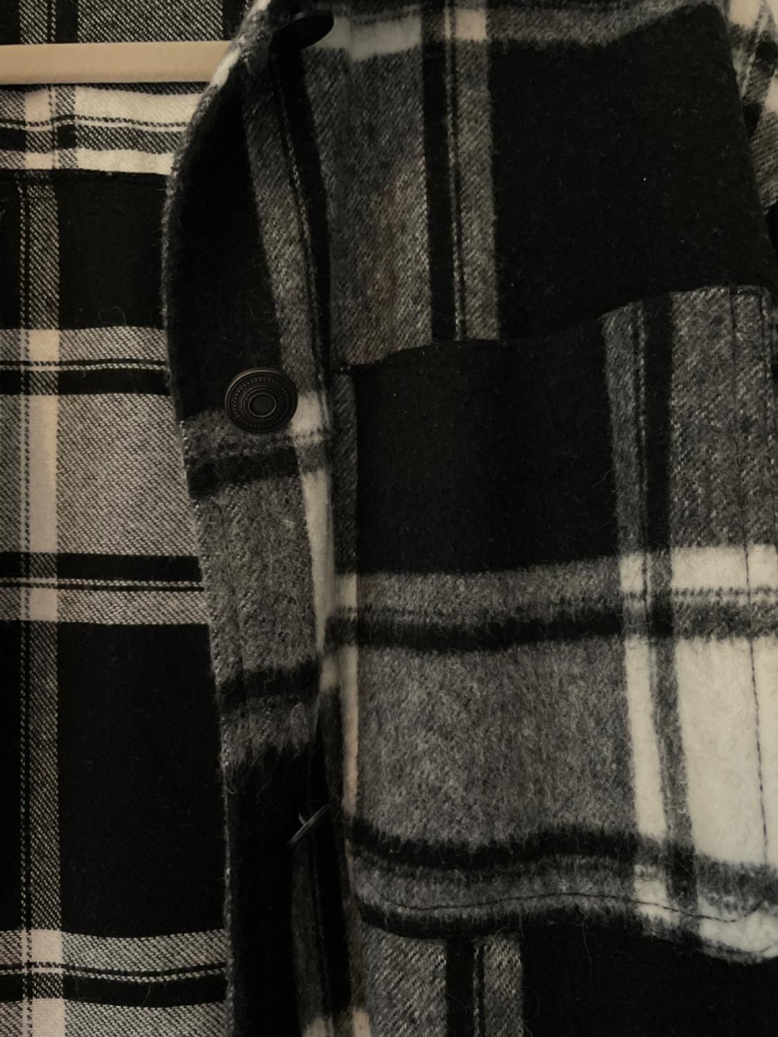 WOOL BLEND CHECK OVERSHIRT - Image 3