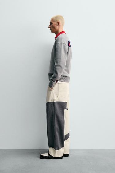 PULL À RAYURES ÉCUSSONS CHAMPION ® X ZARA - Gris de Zara - Image 3