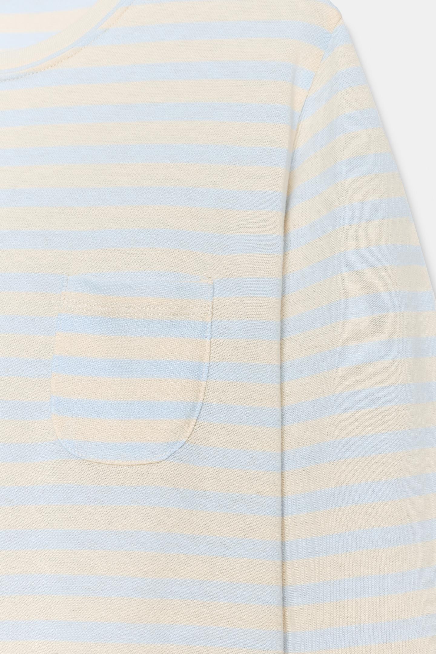 Футболка Zara Pocket, цвет: Песочный / Синий — фото 8