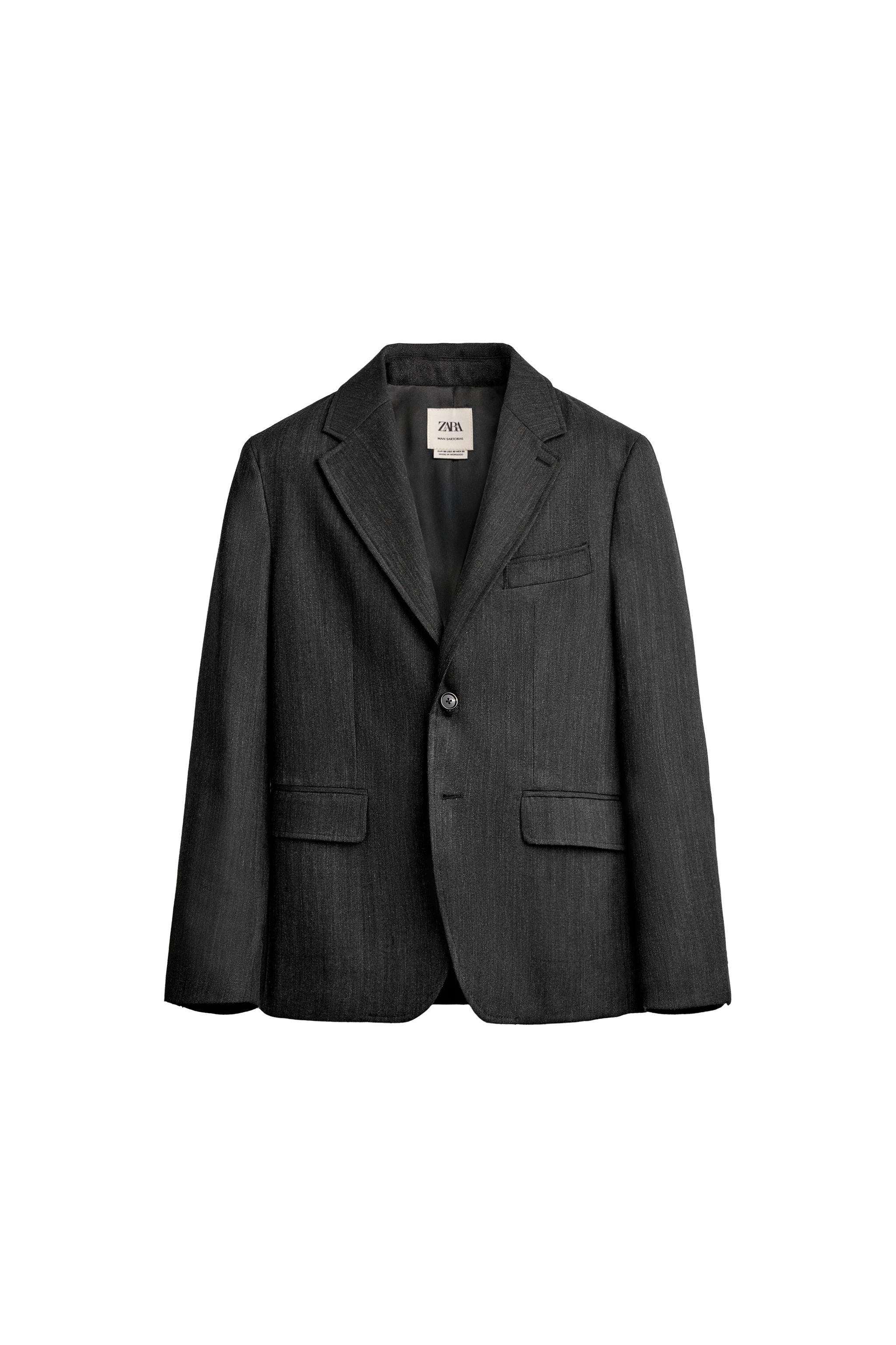 100% WOOL REGULAR-FIT SUIT BLAZER