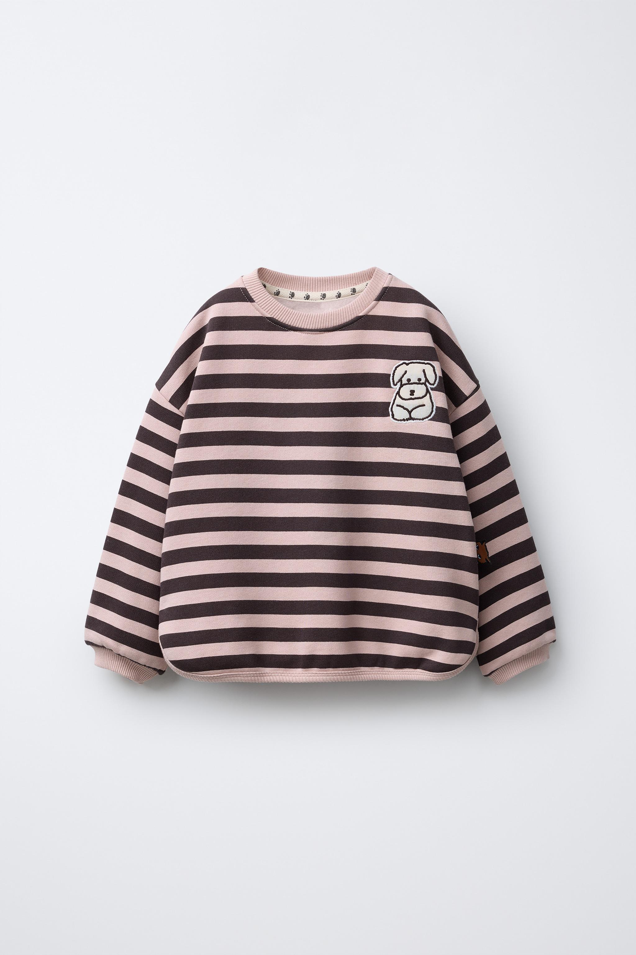 NAON JEONG © STRIPED SWEATSHIRT - Brown | ZARA United States