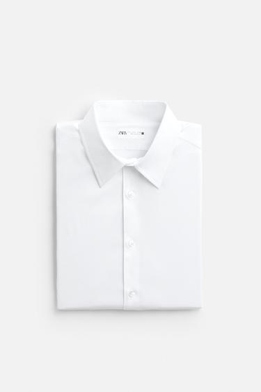 TWILL TEXTURED SHIRT - White by Zara - Image 9