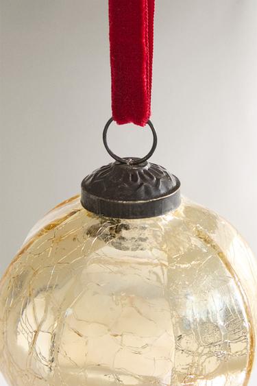 MIRRORED CHRISTMAS TREE BAUBLE - Golden by Zara - Image 2