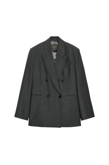 OVERSIZED WOOL BLEND BLAZER ZW COLLECTION LIMITED EDITION
