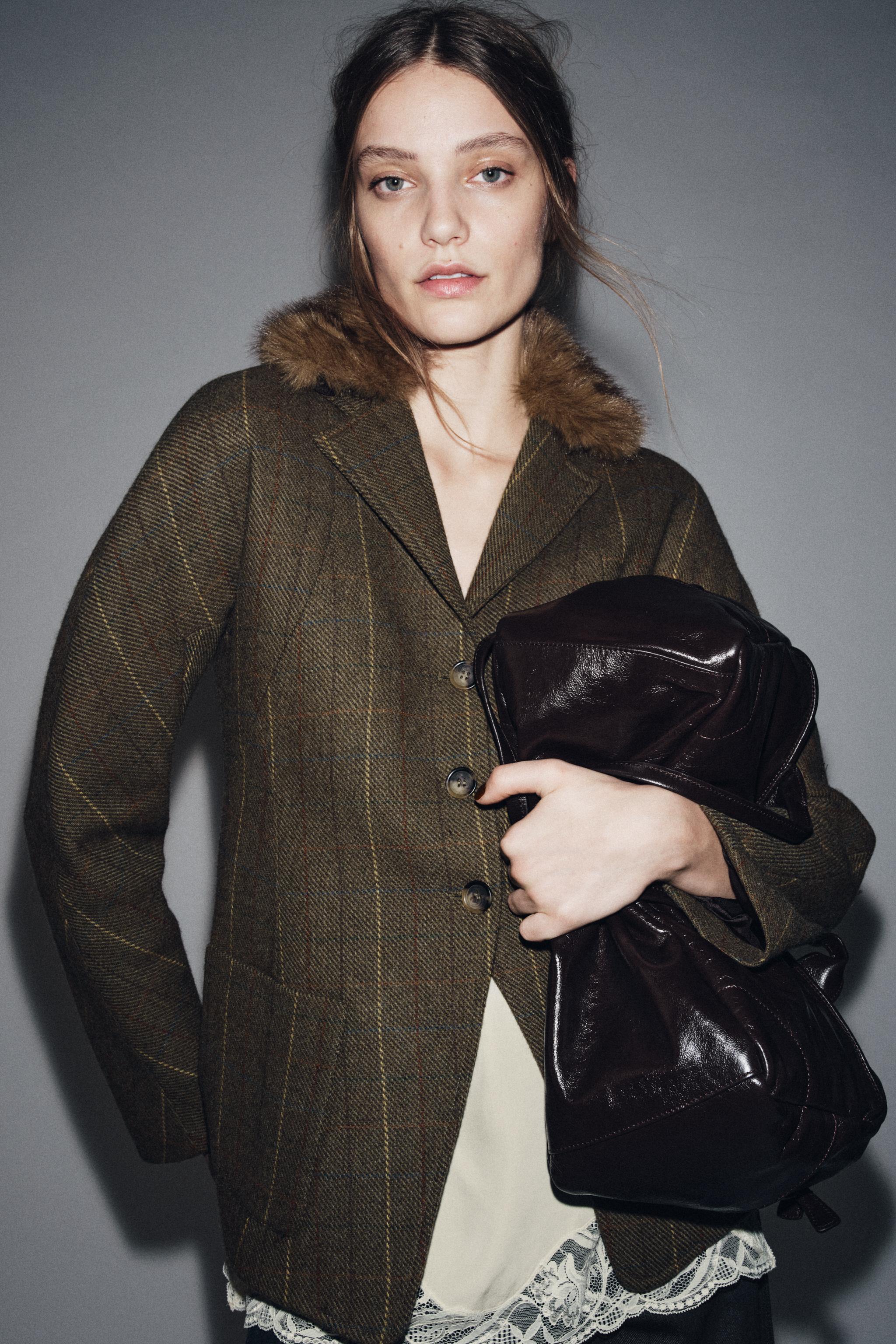 WOOL BLEND BLAZER ZW COLLECTION