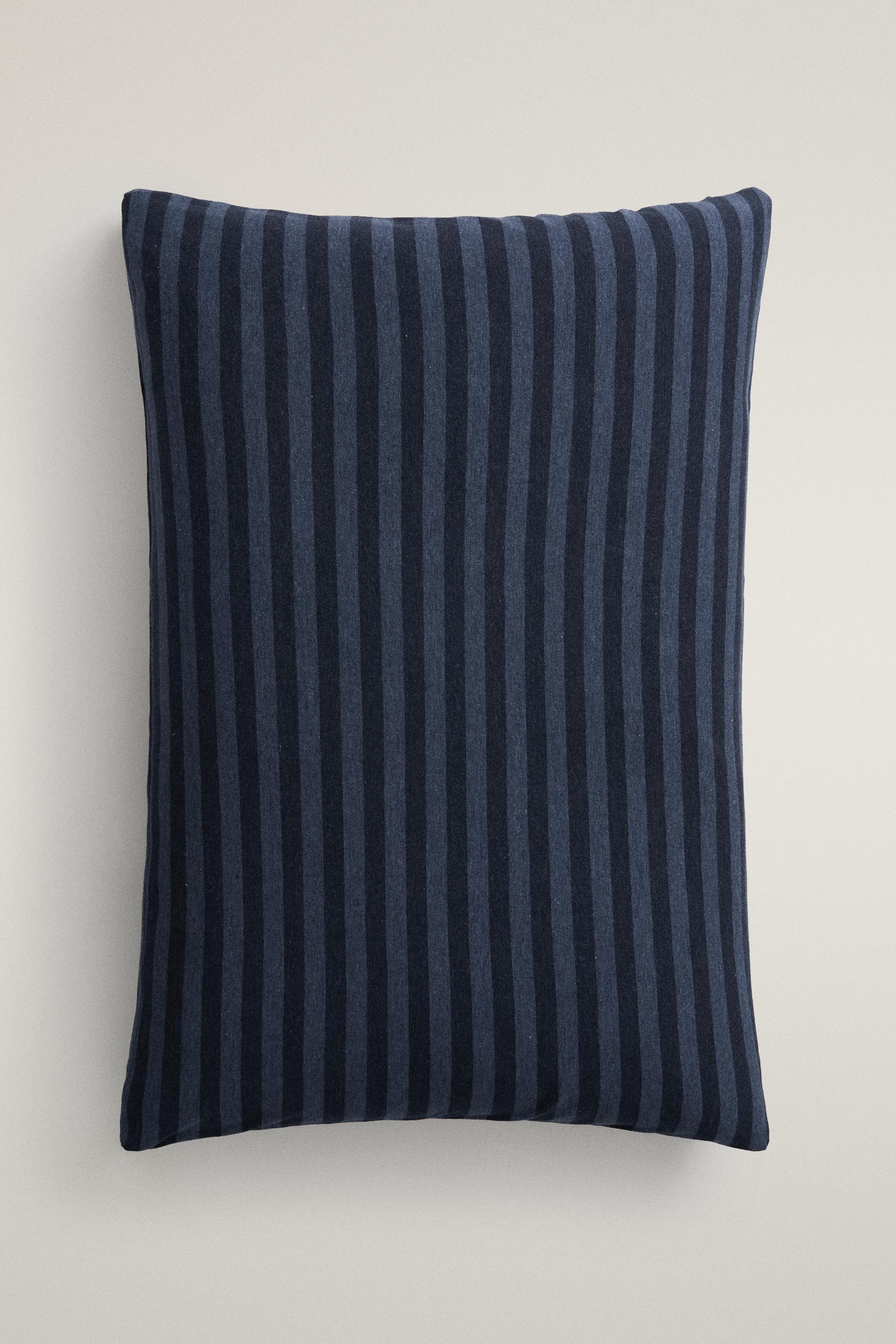 TAIE D’OREILLER JERSEY DE COTON RAYURES